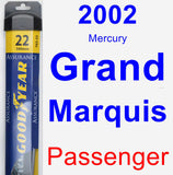 Passenger Wiper Blade for 2002 Mercury Grand Marquis - Assurance