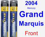 Front Wiper Blade Pack for 2004 Mercury Grand Marquis - Assurance