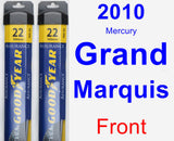 Front Wiper Blade Pack for 2010 Mercury Grand Marquis - Assurance