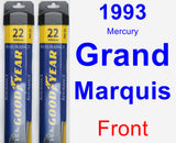 Front Wiper Blade Pack for 1993 Mercury Grand Marquis - Assurance