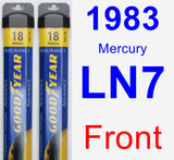 Front Wiper Blade Pack for 1983 Mercury LN7 - Assurance