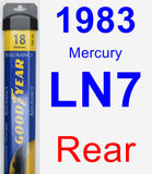 Rear Wiper Blade for 1983 Mercury LN7 - Assurance