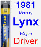 Driver Wiper Blade for 1981 Mercury Lynx - Assurance