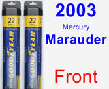 Front Wiper Blade Pack for 2003 Mercury Marauder - Assurance