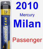 Passenger Wiper Blade for 2010 Mercury Milan - Assurance