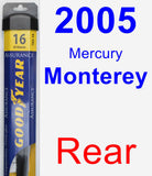 Rear Wiper Blade for 2005 Mercury Monterey - Assurance