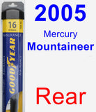 Rear Wiper Blade for 2005 Mercury Mountaineer - Assurance