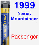 Passenger Wiper Blade for 1999 Mercury Mountaineer - Assurance