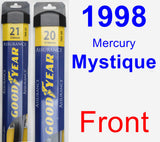 Front Wiper Blade Pack for 1998 Mercury Mystique - Assurance