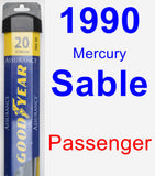 Passenger Wiper Blade for 1990 Mercury Sable - Assurance