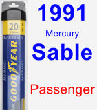 Passenger Wiper Blade for 1991 Mercury Sable - Assurance