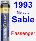 Passenger Wiper Blade for 1993 Mercury Sable - Assurance