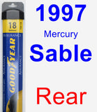 Rear Wiper Blade for 1997 Mercury Sable - Assurance