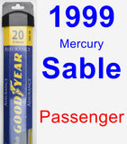 Passenger Wiper Blade for 1999 Mercury Sable - Assurance