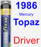 Driver Wiper Blade for 1986 Mercury Topaz - Assurance