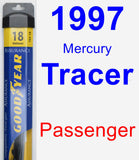 Passenger Wiper Blade for 1997 Mercury Tracer - Assurance