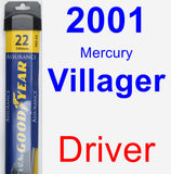 Driver Wiper Blade for 2001 Mercury Villager - Assurance