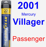 Passenger Wiper Blade for 2001 Mercury Villager - Assurance