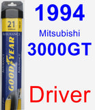 Driver Wiper Blade for 1994 Mitsubishi 3000GT - Assurance