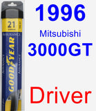 Driver Wiper Blade for 1996 Mitsubishi 3000GT - Assurance