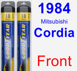 Front Wiper Blade Pack for 1984 Mitsubishi Cordia - Assurance