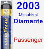 Passenger Wiper Blade for 2003 Mitsubishi Diamante - Assurance