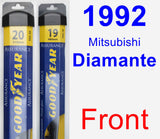 Front Wiper Blade Pack for 1992 Mitsubishi Diamante - Assurance