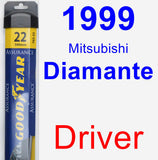 Driver Wiper Blade for 1999 Mitsubishi Diamante - Assurance