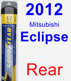 Rear Wiper Blade for 2012 Mitsubishi Eclipse - Assurance