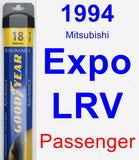 Passenger Wiper Blade for 1994 Mitsubishi Expo LRV - Assurance