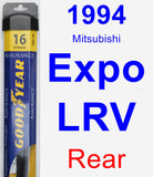 Rear Wiper Blade for 1994 Mitsubishi Expo LRV - Assurance