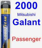 Passenger Wiper Blade for 2000 Mitsubishi Galant - Assurance