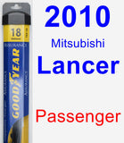 Passenger Wiper Blade for 2010 Mitsubishi Lancer - Assurance