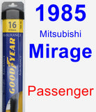 Passenger Wiper Blade for 1985 Mitsubishi Mirage - Assurance