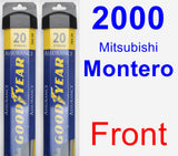 Front Wiper Blade Pack for 2000 Mitsubishi Montero - Assurance