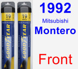 Front Wiper Blade Pack for 1992 Mitsubishi Montero - Assurance