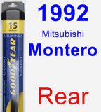 Rear Wiper Blade for 1992 Mitsubishi Montero - Assurance