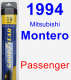 Passenger Wiper Blade for 1994 Mitsubishi Montero - Assurance