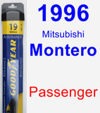 Passenger Wiper Blade for 1996 Mitsubishi Montero - Assurance