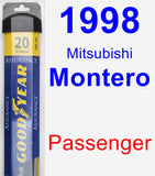 Passenger Wiper Blade for 1998 Mitsubishi Montero - Assurance