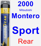 Rear Wiper Blade for 2000 Mitsubishi Montero Sport - Assurance