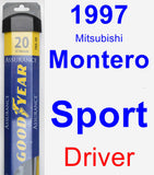 Driver Wiper Blade for 1997 Mitsubishi Montero Sport - Assurance