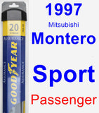 Passenger Wiper Blade for 1997 Mitsubishi Montero Sport - Assurance