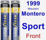 Front Wiper Blade Pack for 1999 Mitsubishi Montero Sport - Assurance