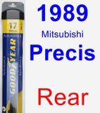 Rear Wiper Blade for 1989 Mitsubishi Precis - Assurance