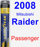 Passenger Wiper Blade for 2008 Mitsubishi Raider - Assurance