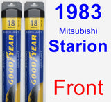 Front Wiper Blade Pack for 1983 Mitsubishi Starion - Assurance