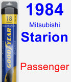 Passenger Wiper Blade for 1984 Mitsubishi Starion - Assurance