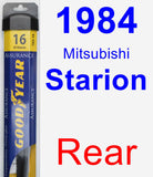 Rear Wiper Blade for 1984 Mitsubishi Starion - Assurance