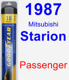 Passenger Wiper Blade for 1987 Mitsubishi Starion - Assurance